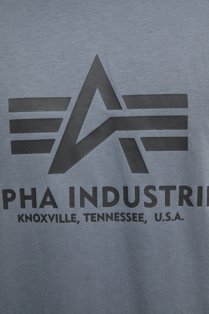 Alpha Industries t-shirt bawełniany Basic T-Shirt 100501.412 szary