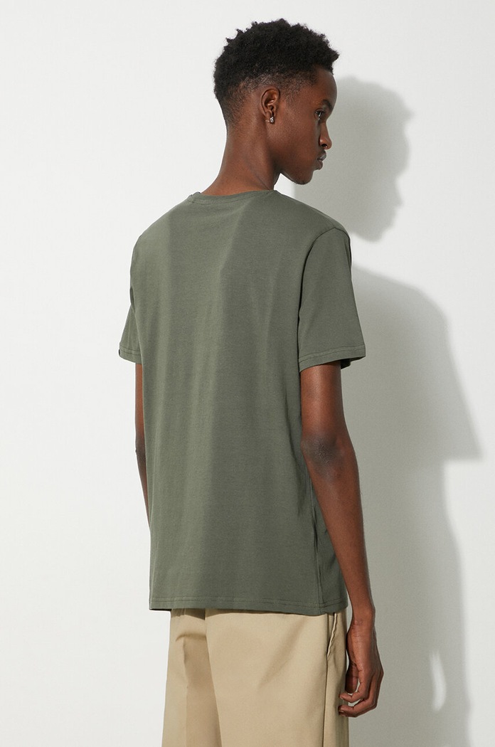 Одежда Хлопковая футболка Alpha Industries Basic T-Shirt 100501.142 зелёный