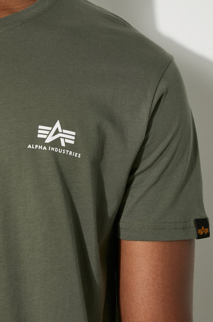 Alpha Industries t-shirt bawełniany Basic T Small Logo 188505.142