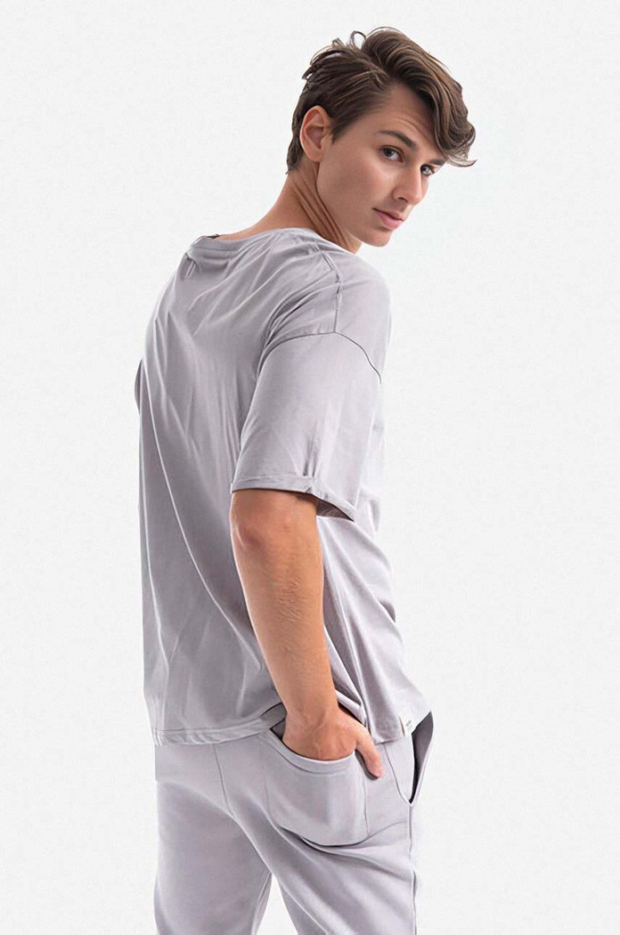 Odzież Alpha Industries t-shirt bawełniany 118532.643 szary