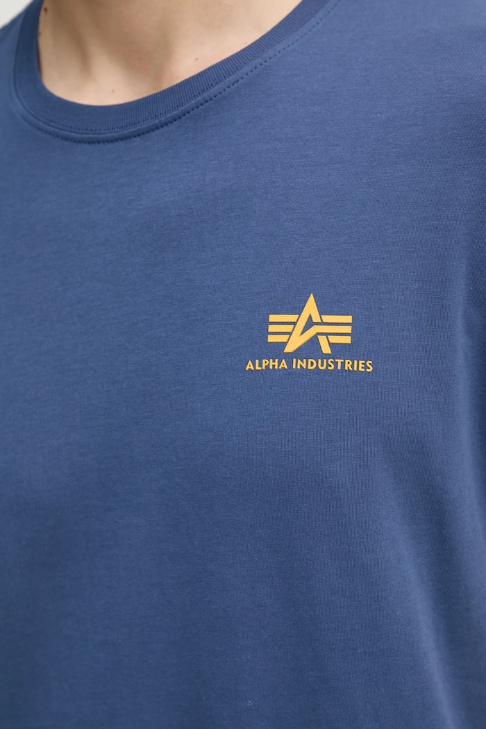 Бавовняна футболка Alpha Industries 188505.435 блакитний