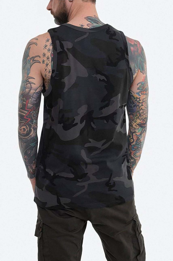 Alpha Industries t-shirt bawełniany 126566C.125 szary AA00