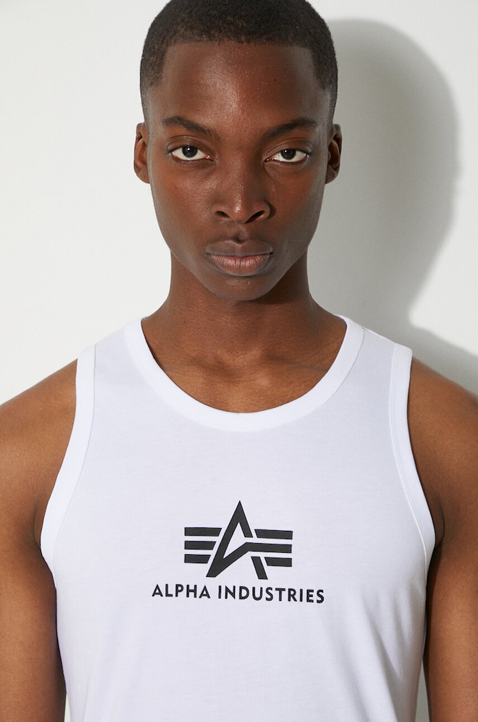 Alpha Industries Tricou din bumbac alb 126566.09