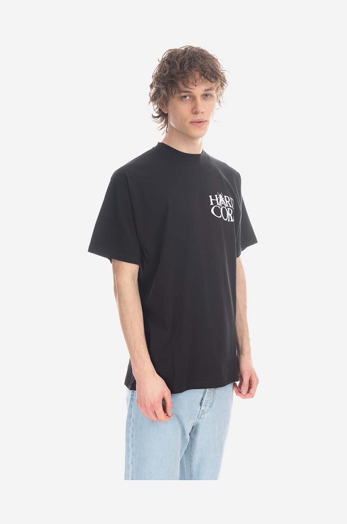 Aries cotton T-shirt black AR60004