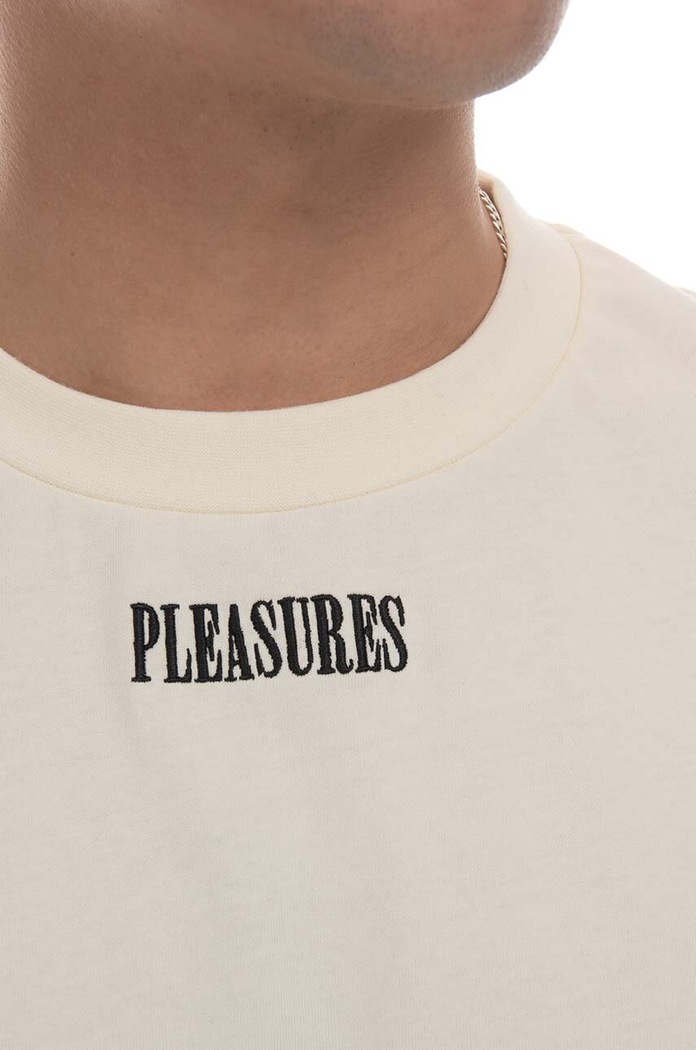 PLEASURES t-shirt bawełniany Tainted Contrast Heavyweight P23SP027