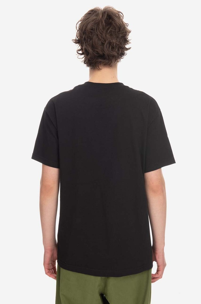 PLEASURES cotton T-shirt Mistakes T-shirt P23SP057 black