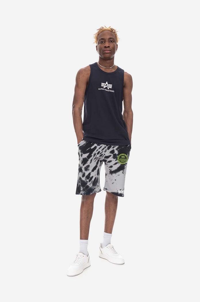 Alpha Industries T-shirt bawełniany Alpha Industries Basic Tank 126566 07 126566.07 granatowy AA00