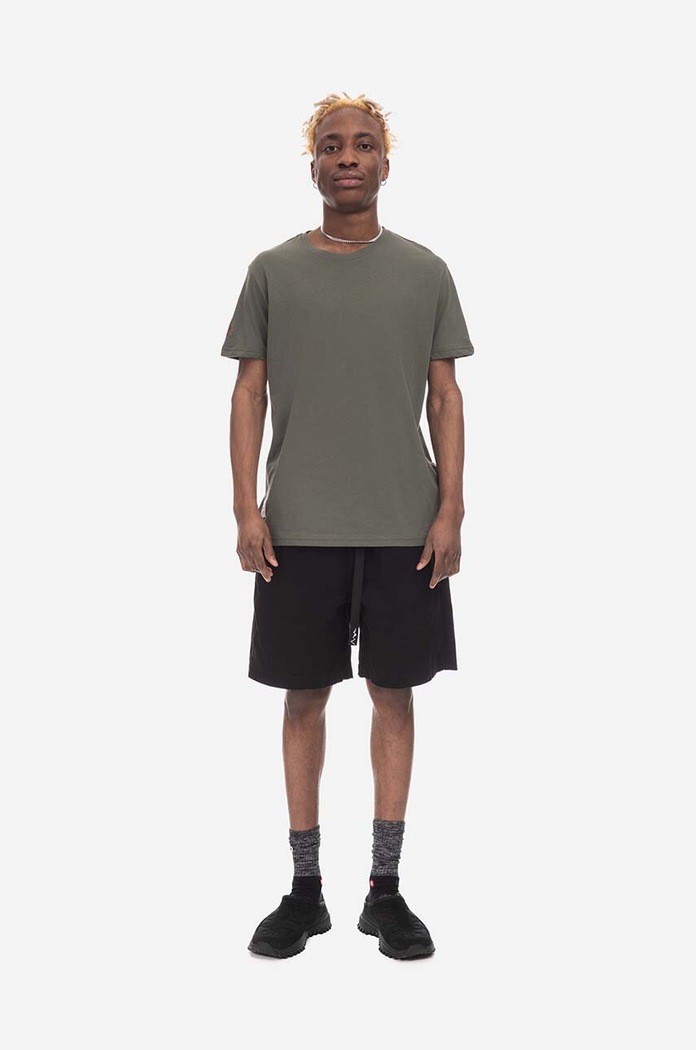 Bavlněné tričko Alpha Industries Dragon potisk zelená 136506.142