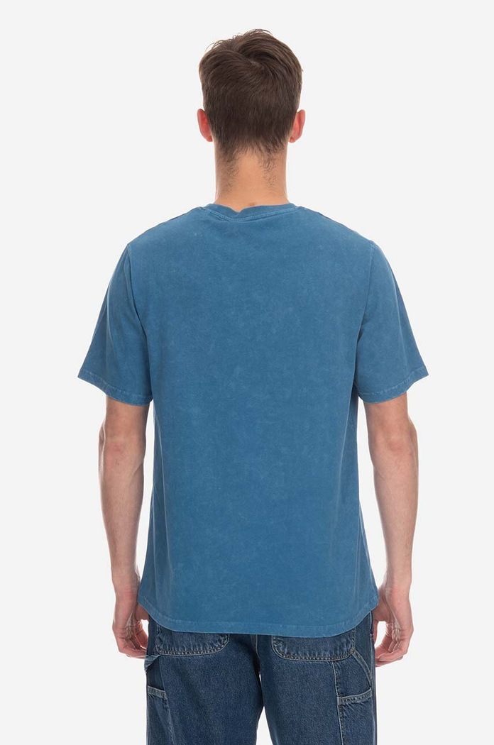 Odzież Wood Wood t-shirt bawełniany 12312507.2491 niebieski