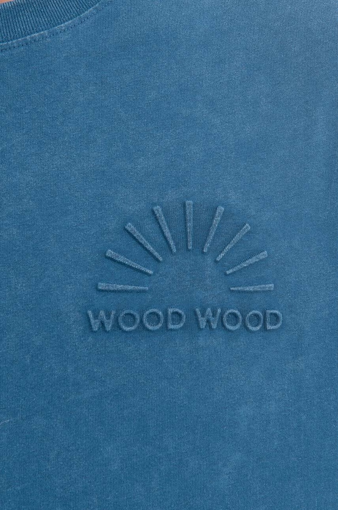 Wood Wood t-shirt bawełniany niebieski 12312507.2491