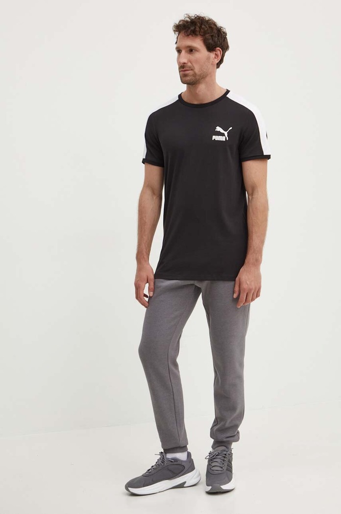 Kratka majica Puma Z elastanom črna 538204.01