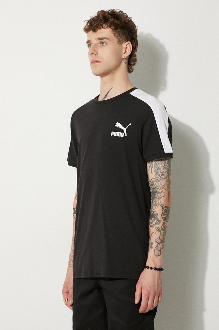 Abbigliamento Puma t-shirt T7 538204.01 nero