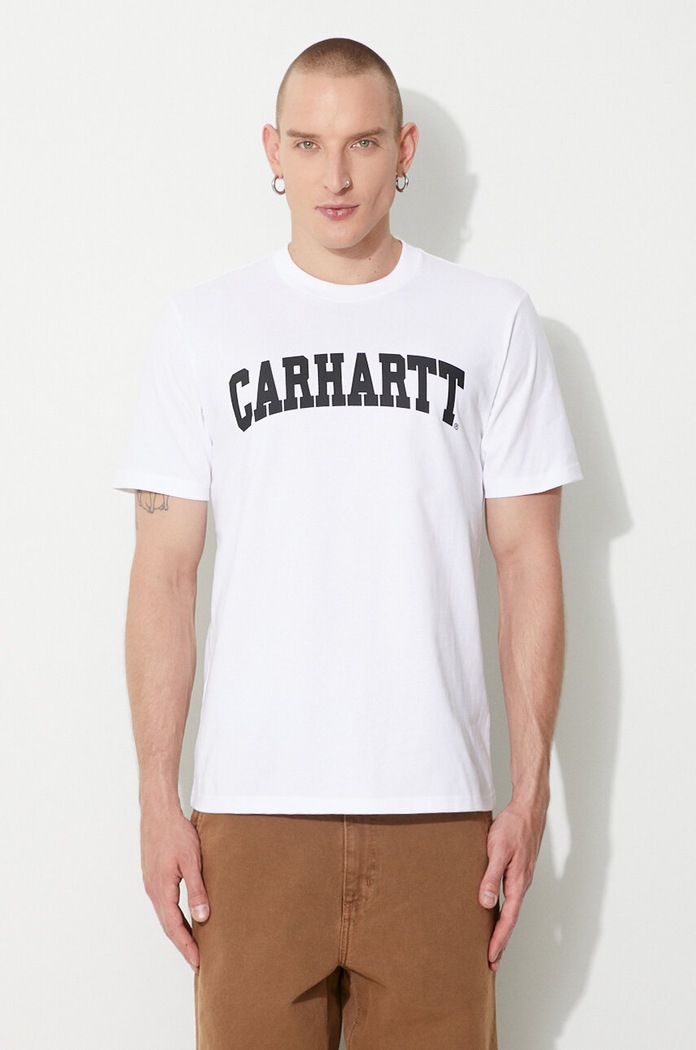 Pamučna majica Carhartt WIP regular bijela I028990