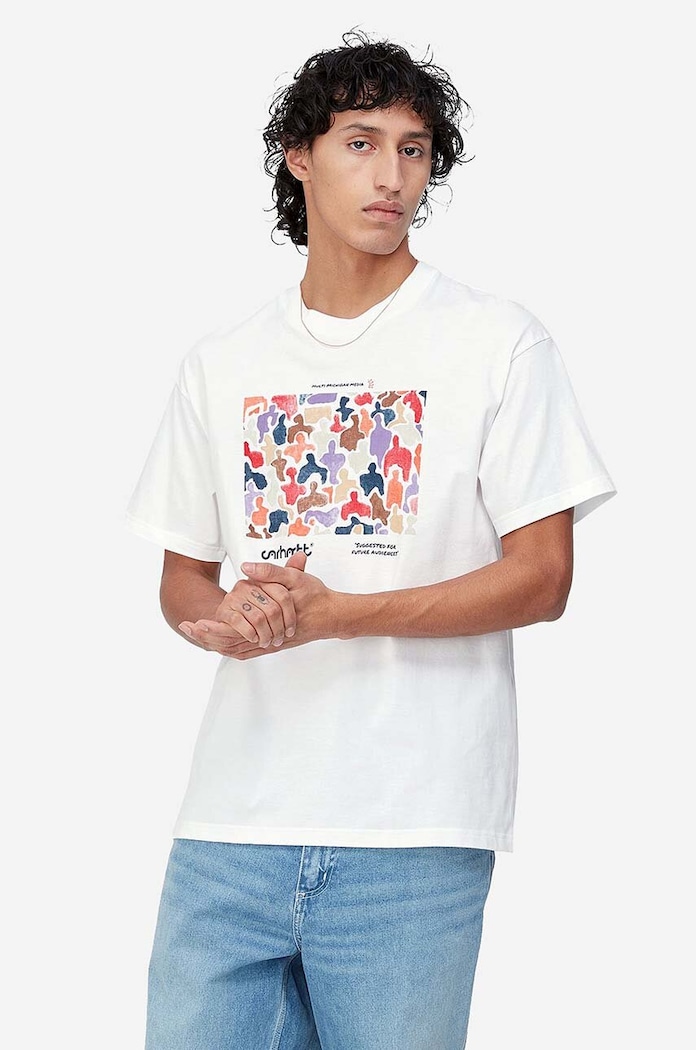 Carhartt WIP t-shirt bawełniany Unity nadruk biały I031713