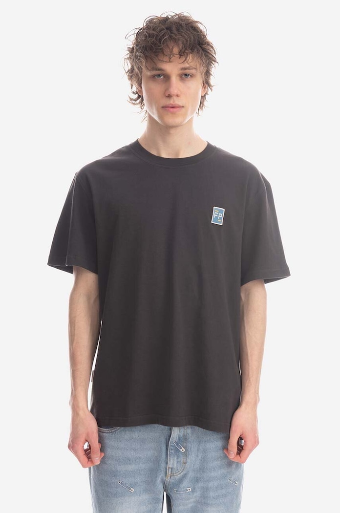 Bavlněné tričko Filling Pieces Tee Lux hladký hnědá 88113731268