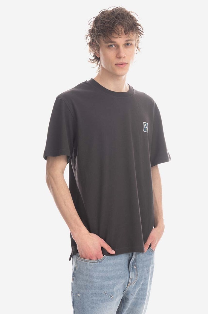 Bavlněné tričko Filling Pieces Tee Lux 88113731268 hnědá