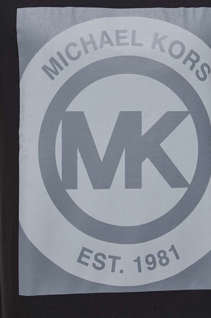 Βαμβακερό t-shirt Michael Kors 6F36G10091 μαύρο