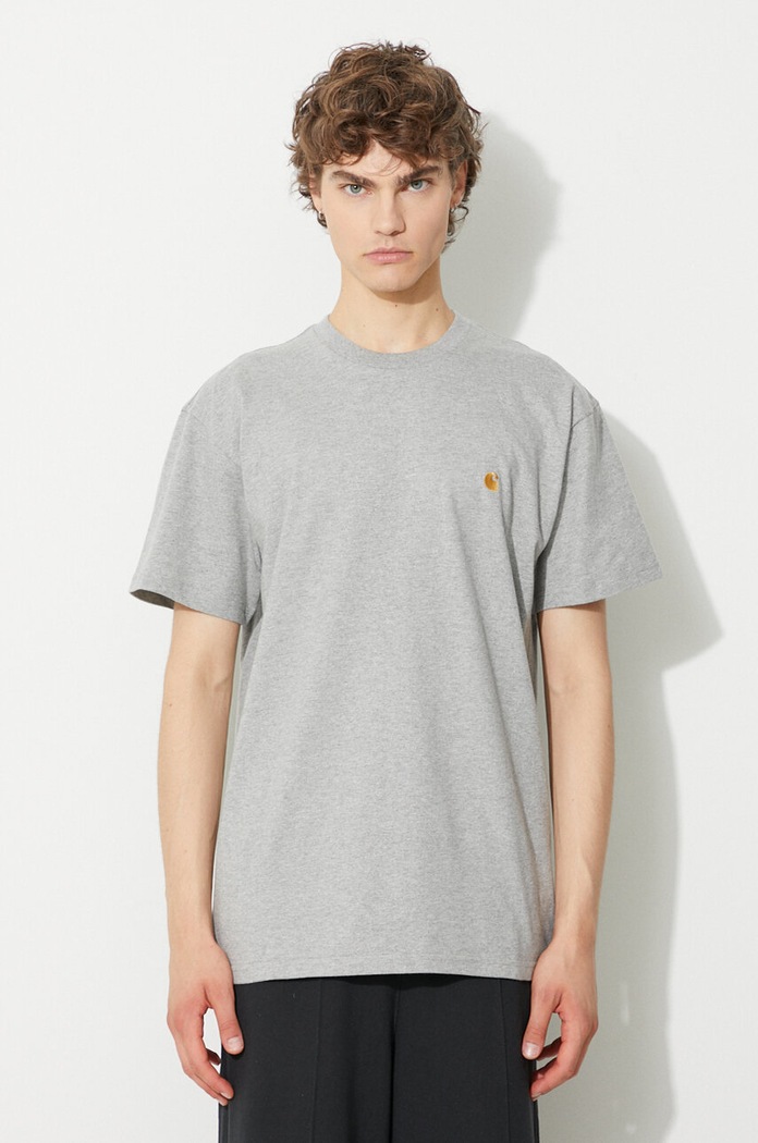 Carhartt WIP cotton t-shirt regular gray I026391.00MXX