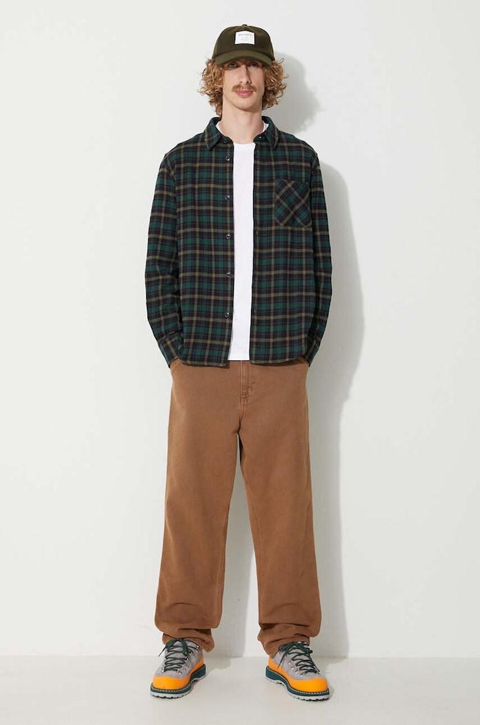 Βαμβακερή μπλούζα με μακριά μανίκια Carhartt WIP I026265.00AXX λευκό AA00