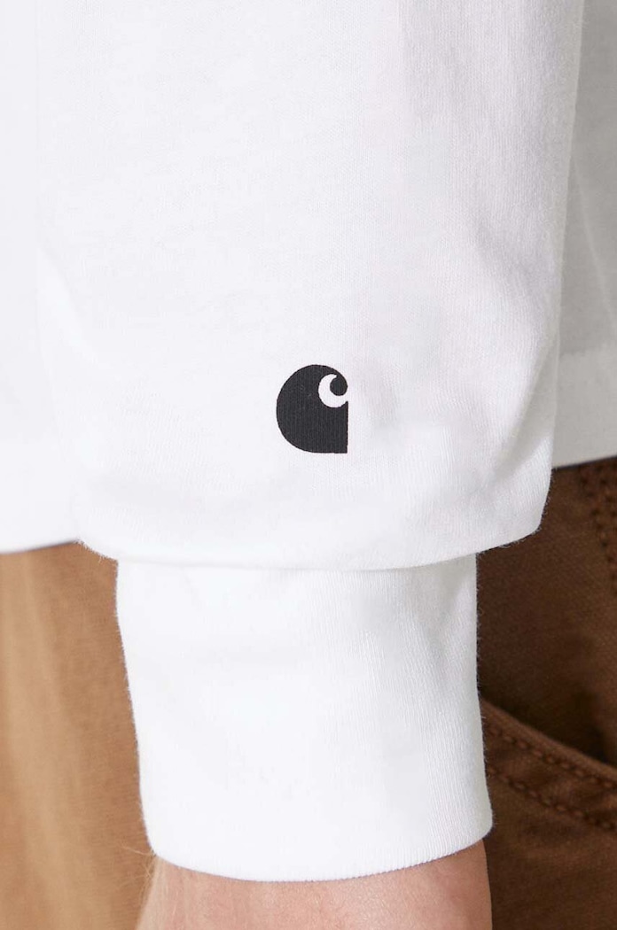 Βαμβακερή μπλούζα με μακριά μανίκια Carhartt WIP I026265.00AXX
