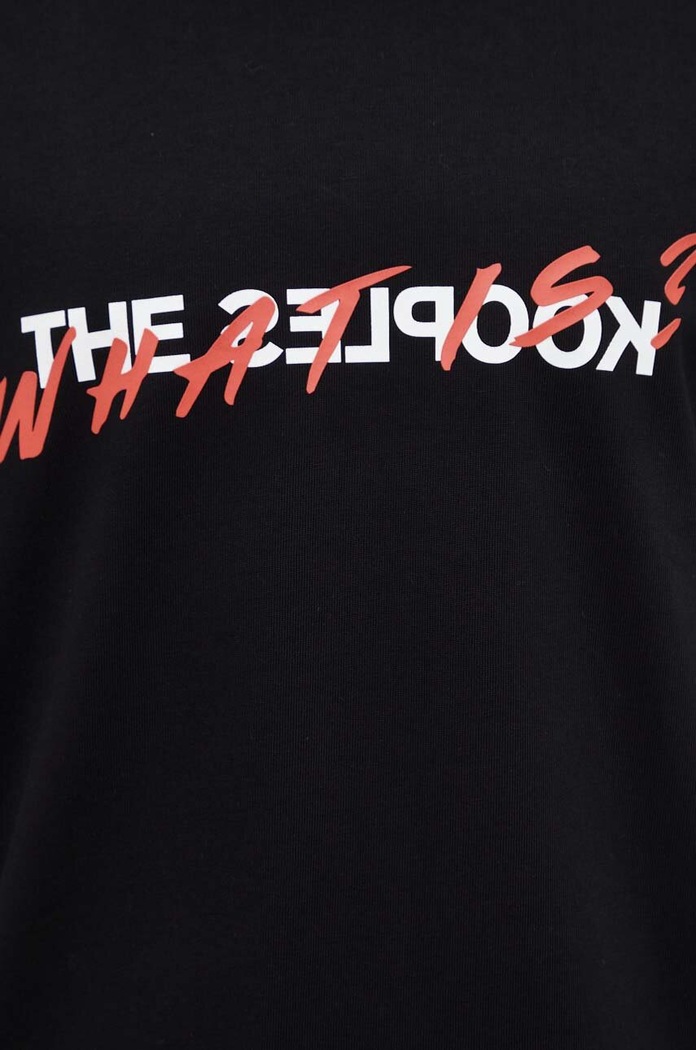 The Kooples pamut póló HTSC18090K fekete