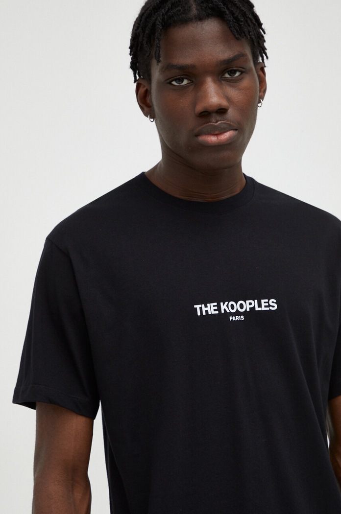 Tričko The Kooples čierna HTSC21006K