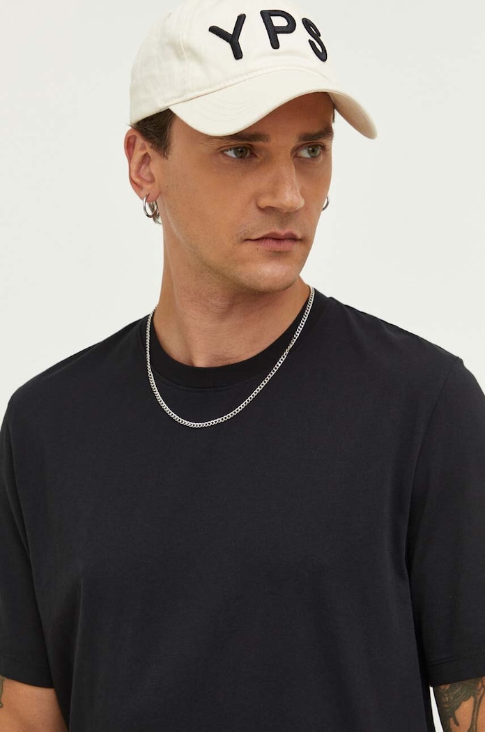 Samsoe Samsoe t-shirt bawełniany czarny M10000001