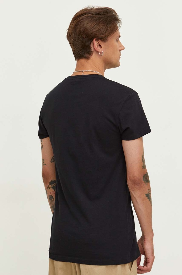 Samsoe Samsoe t-shirt bawełniany M00012307 czarny AA00
