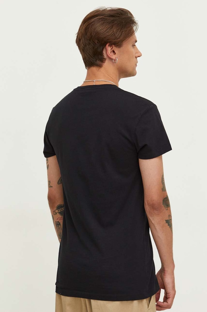 Samsoe Samsoe t-shirt bawełniany M00012307 czarny AA00
