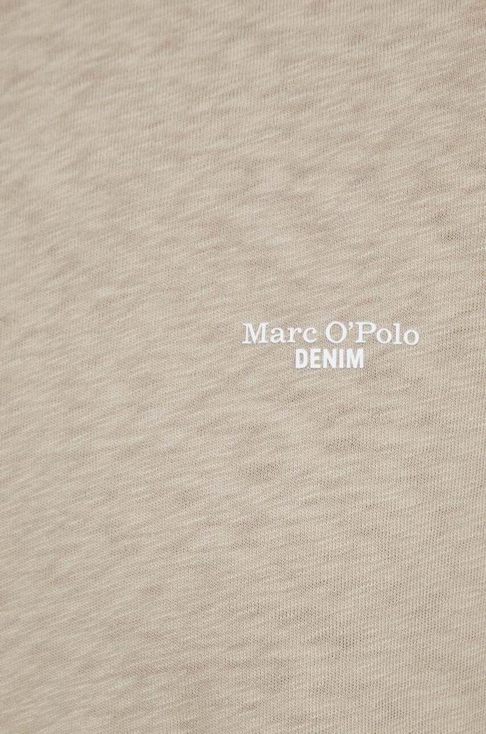 Marc O'Polo t-shirt bawełniany beżowy M61223251098