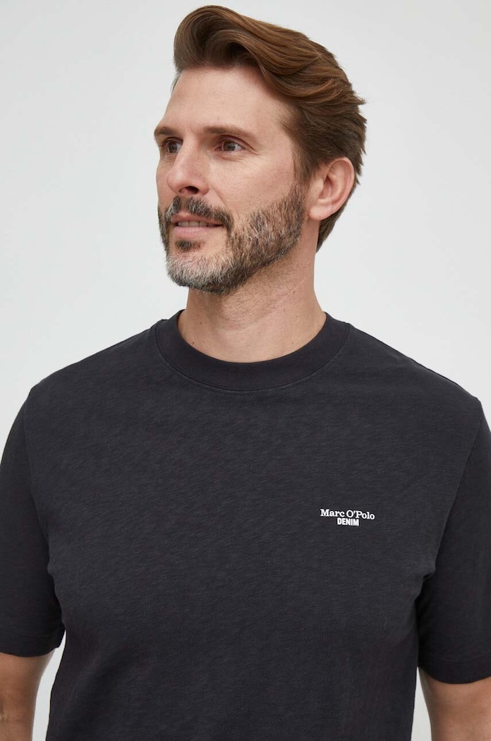 Marc O'Polo T-shirt bawełniany czarny M61223251098