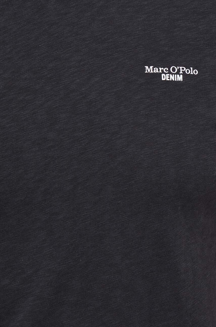 T-shirt bawełniany Marc O'Polo M61223251098 czarny