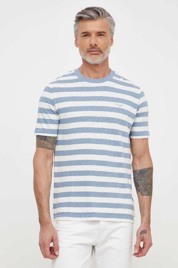 Marc O'Polo T-shirt bawełniany M63228151100 niebieski AA00