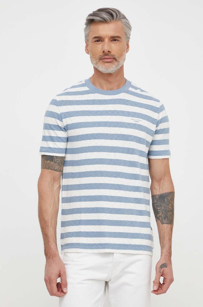 Marc O'Polo T-shirt bawełniany M63228151100 niebieski AA00