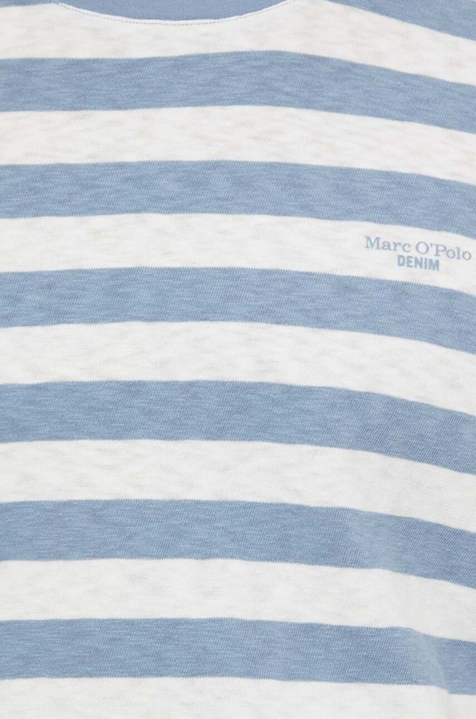 T-shirt bawełniany Marc O'Polo M63228151100 niebieski
