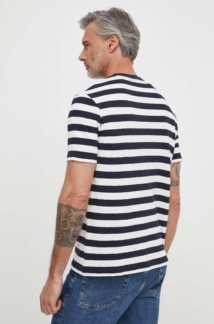 Odzież Marc O'Polo t-shirt bawełniany M63228151100 granatowy