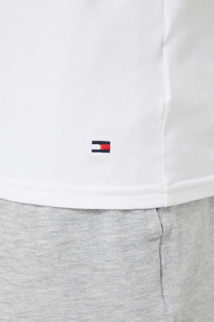 Bavlnené tričko Tommy Hilfiger 3-pak biela UM0UM03137