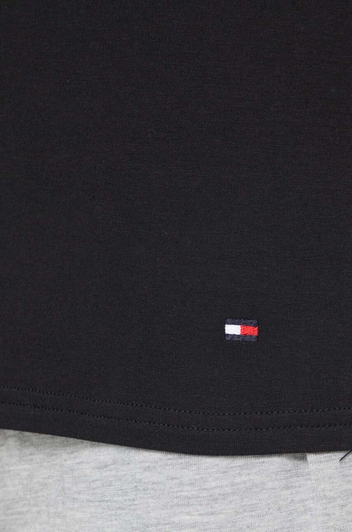 Bavlnené tričko Tommy Hilfiger 3-pak čierna UM0UM03137
