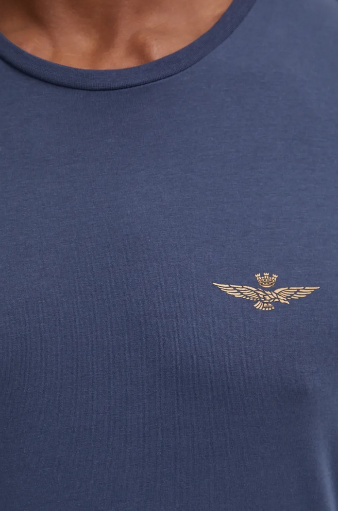 Aeronautica Militare tričko pánské s bavlnou námořnická modř AM1UTI003