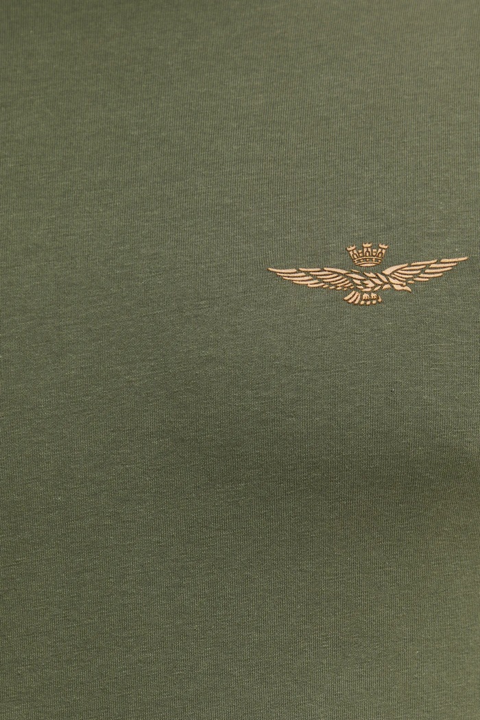 Aeronautica Militare tričko pánské s bavlnou AM1UTI003 zelená
