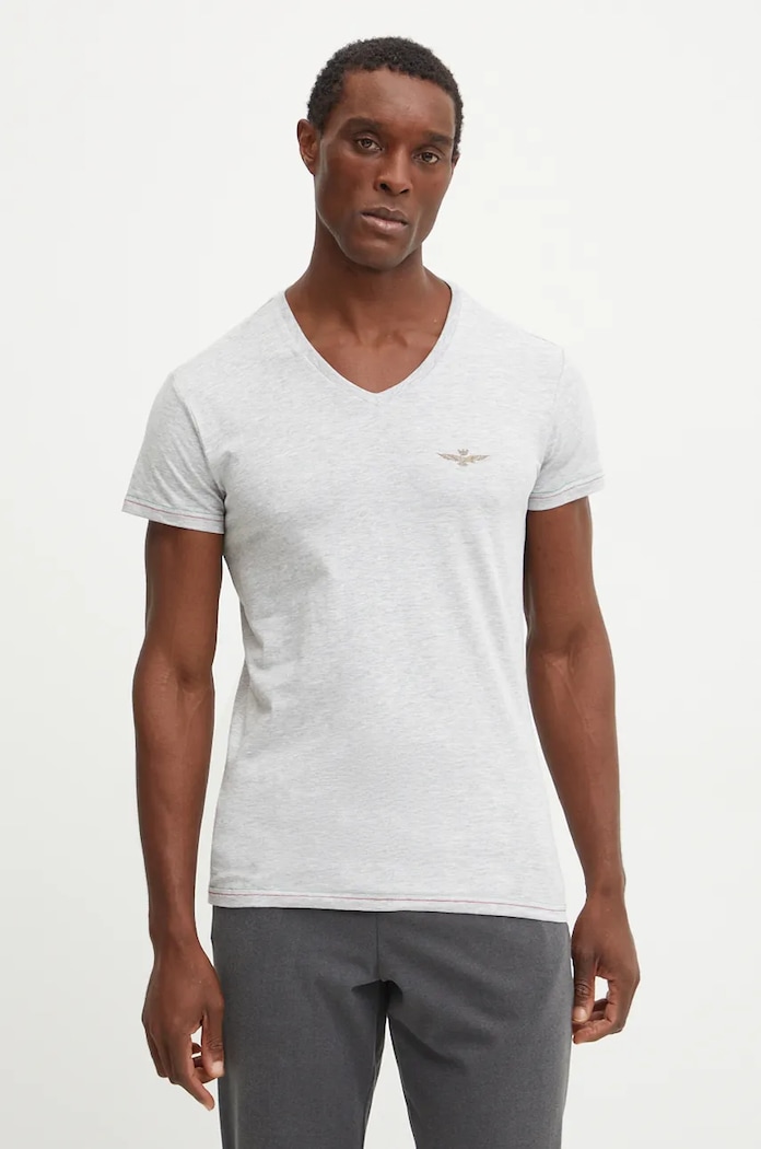 Тениска Aeronautica Militare AM1UTI004 сив AA00