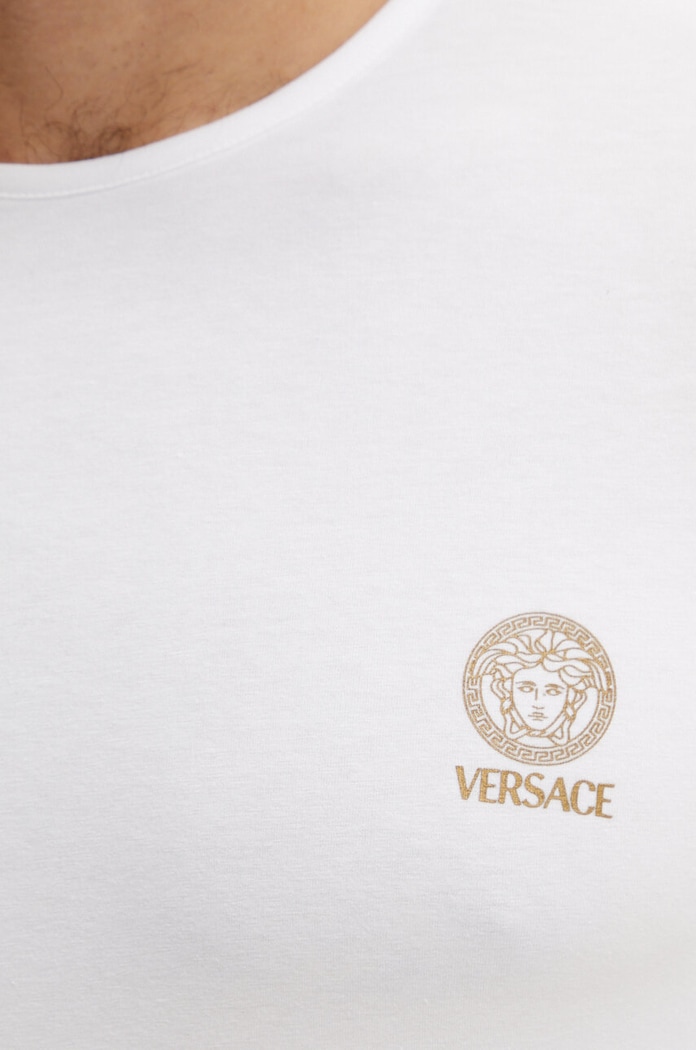 Bavlnené tričko Versace biela AUU01005.1A10011