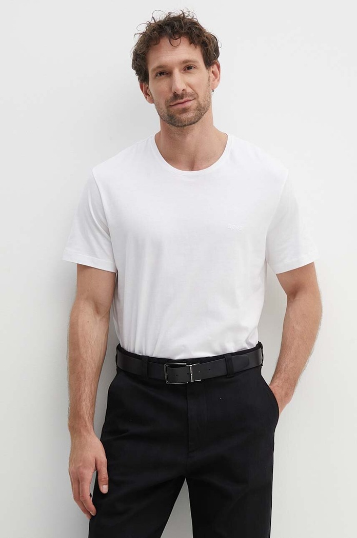 Bavlněné tričko BOSS TShirtRN 2P Comfort 2-pack bílá 50475294