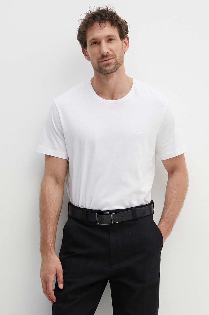 Bavlněné tričko BOSS TShirtRN 2P Comfort 2-pack bílá 50475294