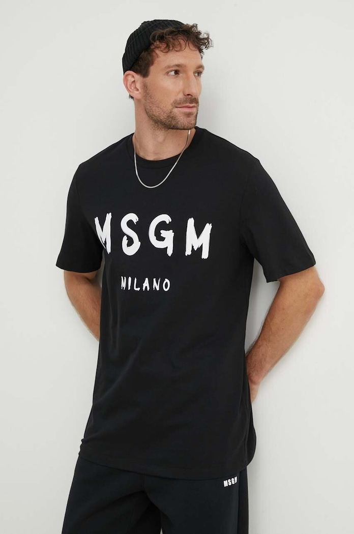 Pamučna majica MSGM crna 2000MM510.200002