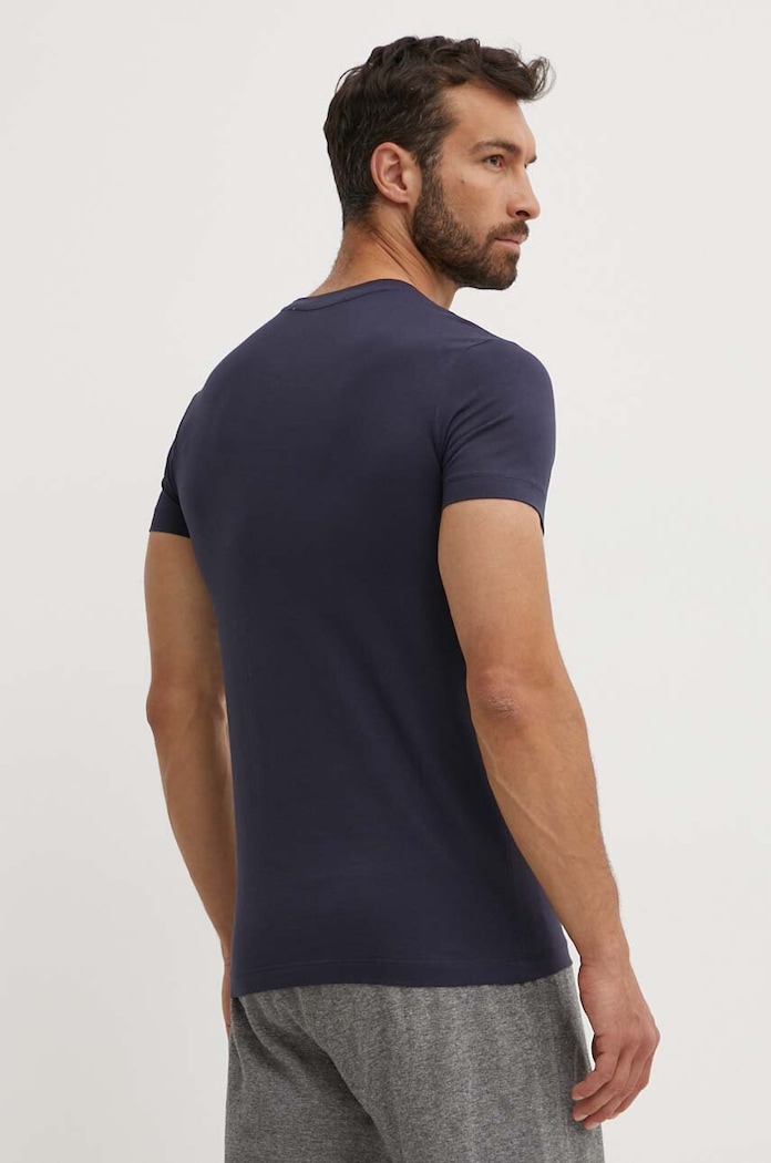 Oblečení Bavlněné tričko Calvin Klein Jeans J30J320935 námořnická modř