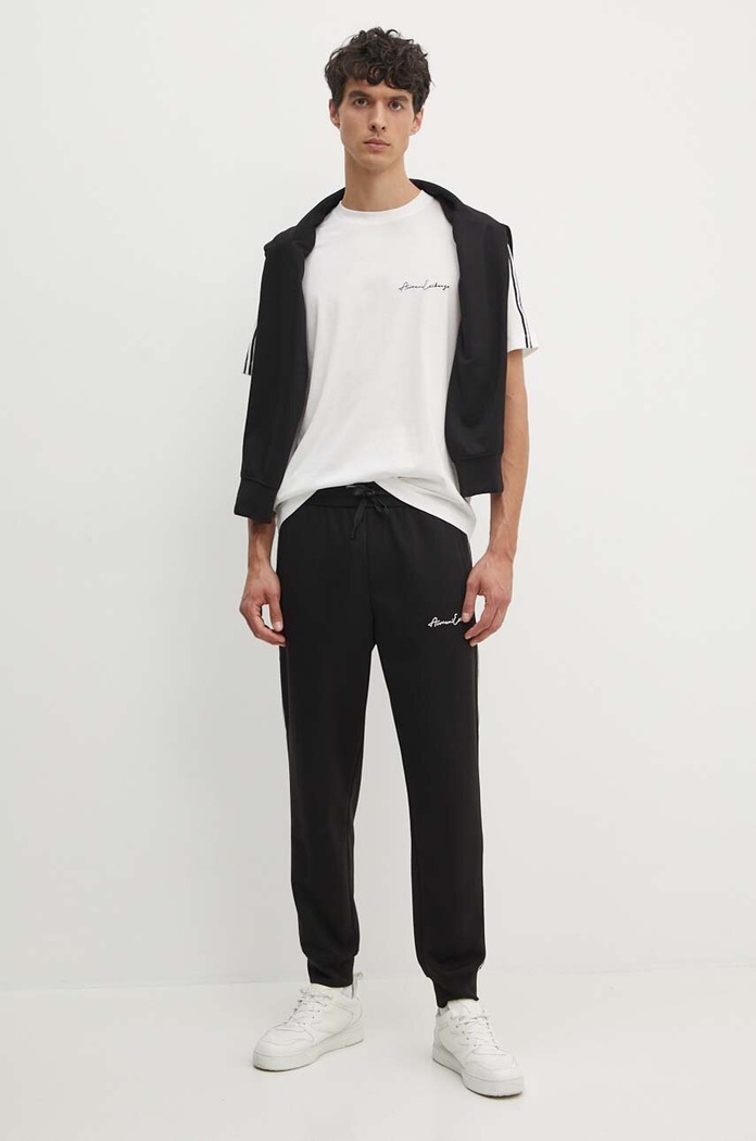Bombažna kratka majica Armani Exchange 8NZTSG.ZJ9AZ.NOS bela AA00