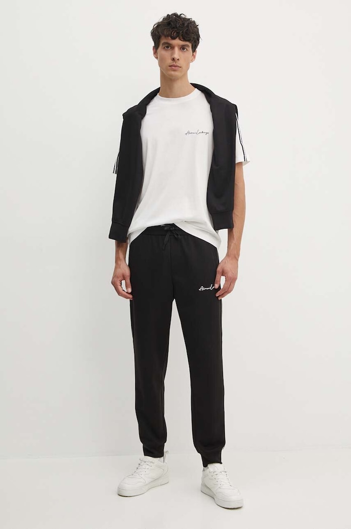 Bombažna kratka majica Armani Exchange 8NZTSG.ZJ9AZ.NOS bela AA00