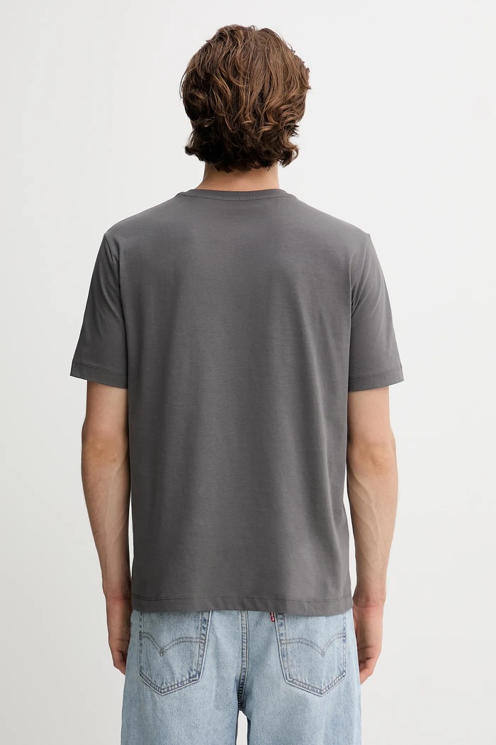 Oblečenie Bavlnené tričko Marc O'Polo DENIM 5000006274 sivá