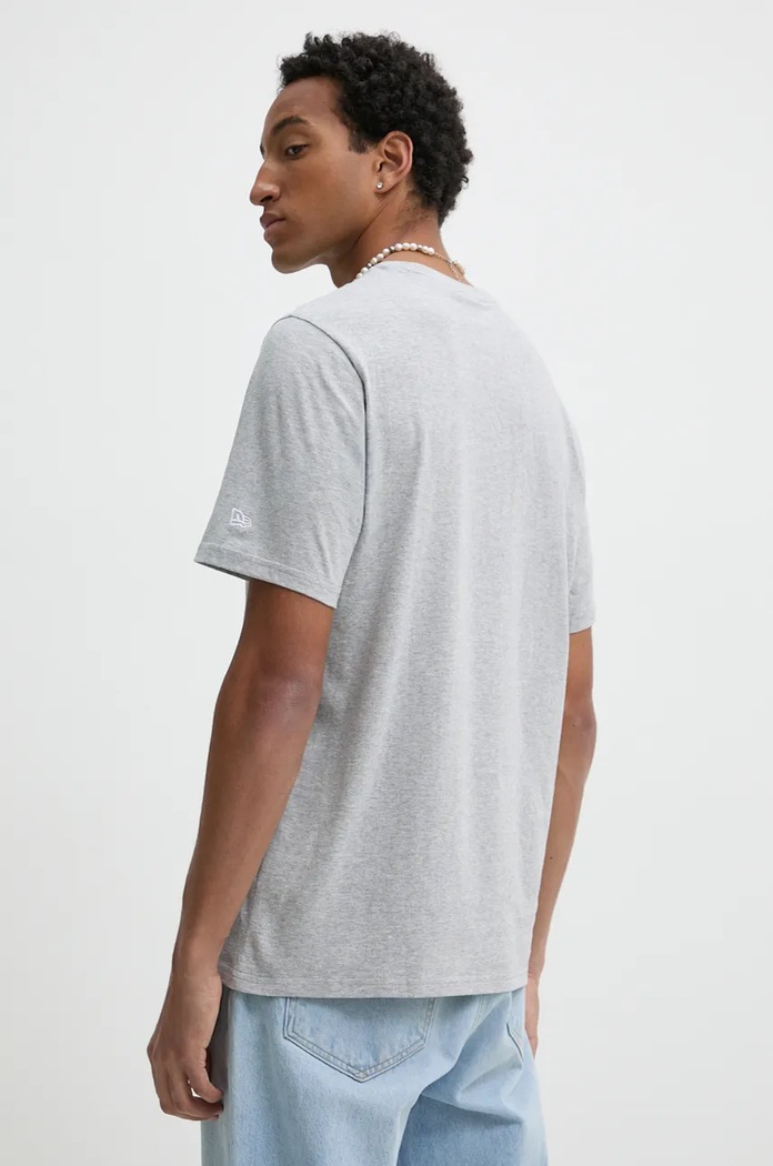Oblečenie Bavlnené tričko New Era ESSENTIALS TEE 60416746 sivá